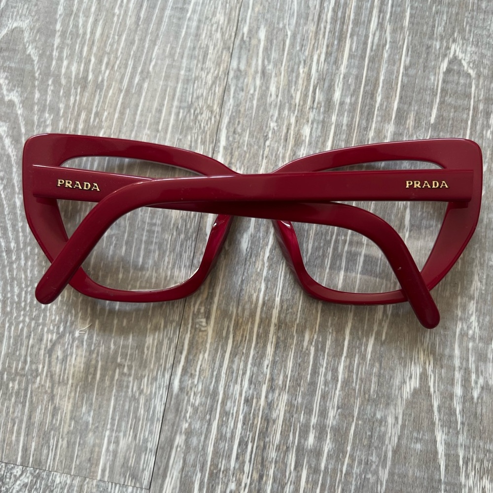 Prada Women's Glasses in Bold Red